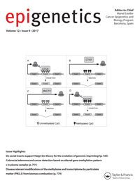 Cover image for Epigenetics, Volume 12, Issue 9, 2017