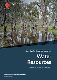 Cover image for Australasian Journal of Water Resources, Volume 27, Issue 1, 2023