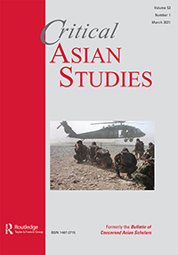 Cover image for Critical Asian Studies, Volume 53, Issue 1, 2021