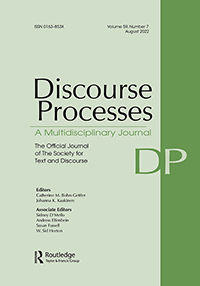 Cover image for Discourse Processes, Volume 59, Issue 7, 2022