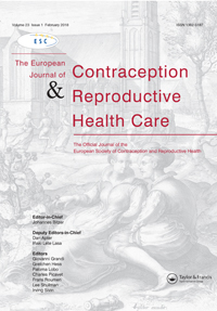 Cover image for The European Journal of Contraception & Reproductive Health Care, Volume 23, Issue 1, 2018