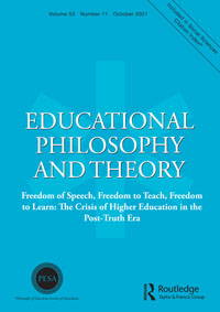 Cover image for Educational Philosophy and Theory, Volume 53, Issue 11, 2021