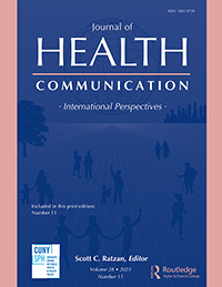 Cover image for Journal of Health Communication, Volume 28, Issue 11, 2023