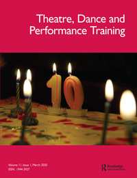 Cover image for Theatre, Dance and Performance Training, Volume 11, Issue 1, 2020
