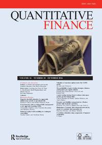Cover image for Quantitative Finance, Volume 16, Issue 10, 2016