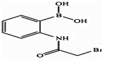Figure 1. Structure of 2-(bromoacetamido) phenylboronic acid.
