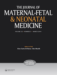 Cover image for The Journal of Maternal-Fetal & Neonatal Medicine, Volume 32, Issue 5, 2019