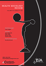 Cover image for Health Sociology Review, Volume 18, Issue 3, 2009