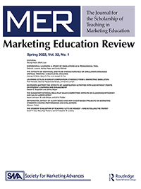 Cover image for Marketing Education Review, Volume 32, Issue 1, 2022