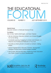 Cover image for The Educational Forum, Volume 82, Issue 3, 2018