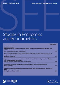Cover image for Studies in Economics and Econometrics, Volume 47, Issue 3, 2023