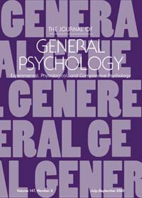 Cover image for The Journal of General Psychology, Volume 147, Issue 3, 2020