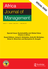 Cover image for Africa Journal of Management, Volume 8, Issue 1, 2022