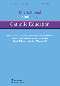 Cover image for International Studies in Catholic Education, Volume 13, Issue 1, 2021