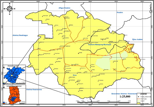 Figure 2. Map of Kumasi.
