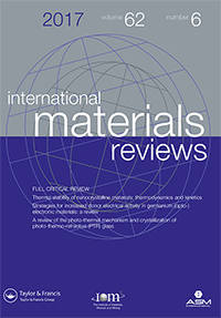 Cover image for International Materials Reviews, Volume 62, Issue 6, 2017