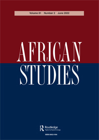 Cover image for African Studies, Volume 81, Issue 2, 2022