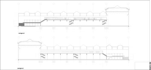 Figure 7 Section Skate park, ©Drawing by Architecture studio de Ruimte.