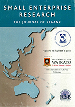 Cover image for Small Enterprise Research, Volume 16, Issue 2, 2008