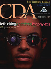Cover image for Journal of the California Dental Association, Volume 25, Issue 9, 1997
