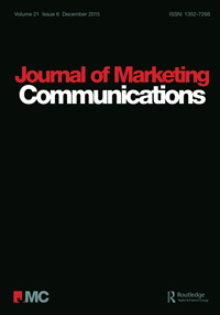 Cover image for Journal of Marketing Communications, Volume 21, Issue 6, 2015