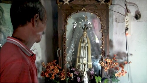 Figure 2. Mau Solda and Our Lady. Still from Holding Tightly.