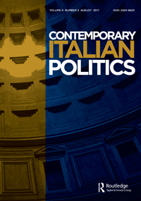 Cover image for Contemporary Italian Politics, Volume 9, Issue 2, 2017