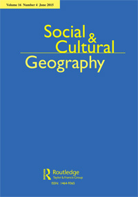 Cover image for Social & Cultural Geography, Volume 16, Issue 4, 2015
