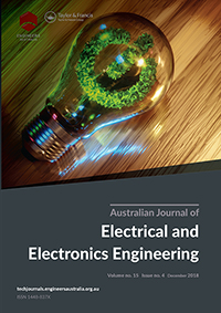 Cover image for Australian Journal of Electrical and Electronics Engineering, Volume 15, Issue 4, 2018