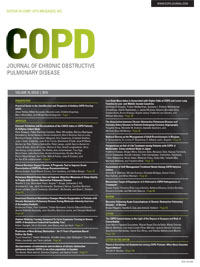 Cover image for COPD: Journal of Chronic Obstructive Pulmonary Disease, Volume 16, Issue 1, 2019