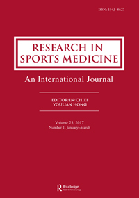 Cover image for Research in Sports Medicine, Volume 25, Issue 1, 2017