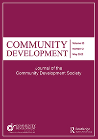 Cover image for Community Development, Volume 53, Issue 2, 2022