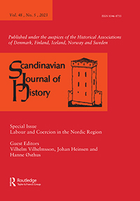 Cover image for Scandinavian Journal of History, Volume 48, Issue 5, 2023