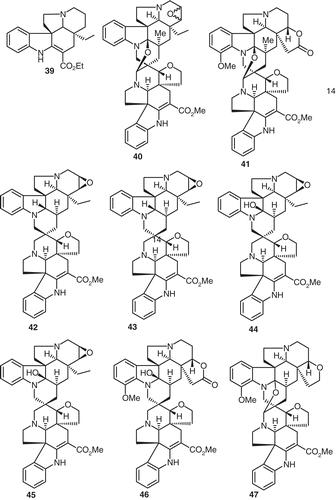 Figure 4.  Structures of compounds 39–47.