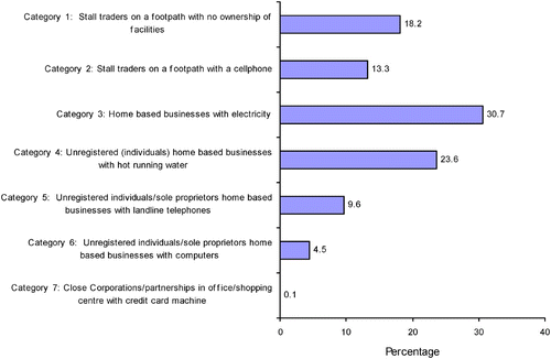 Figure 6: Classification of informal businesses in Gauteng