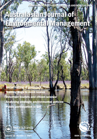 Cover image for Australasian Journal of Environmental Management, Volume 28, Issue 3, 2021
