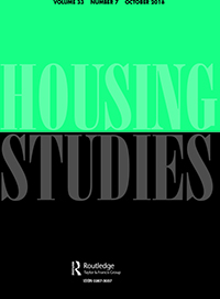 Cover image for Housing Studies, Volume 33, Issue 7, 2018