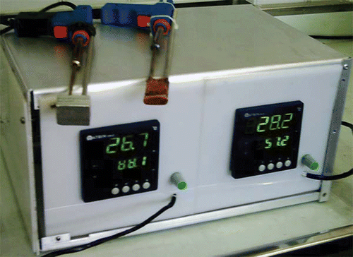 Figure 1. The instrument used for induction of burn injury and local hyperthermia.