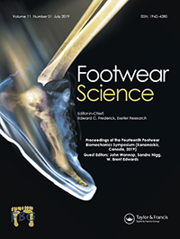 Cover image for Footwear Science, Volume 11, Issue sup1, 2019