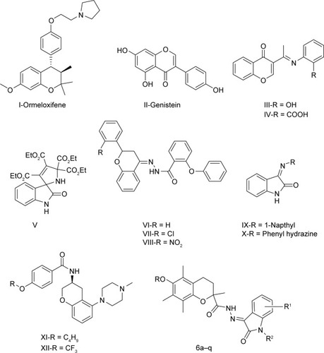 Figure 1 Reported and designed chromans and isatins as anticancer and antiepileptic agents (6a–q).