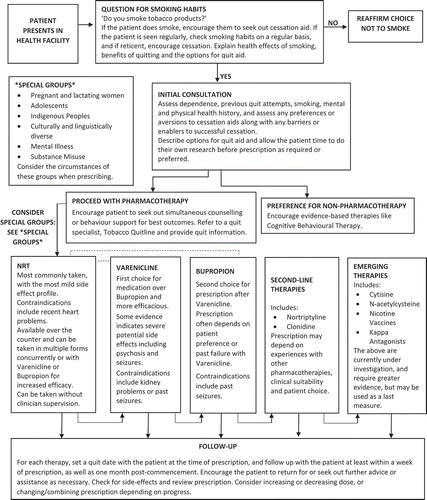 Figure 1. Decision tree for treatment for smoking cessation.
