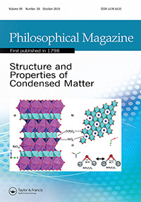 Cover image for Philosophical Magazine, Volume 99, Issue 20, 2019