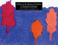 Cover image for Studies in the History of Gardens & Designed Landscapes, Volume 43, Issue 3, 2023
