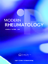 Cover image for Modern Rheumatology, Volume 28, Issue 3, 2018