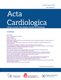 Cover image for Acta Cardiologica, Volume 78, Issue 5, 2023