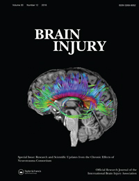 Cover image for Brain Injury, Volume 30, Issue 12, 2016