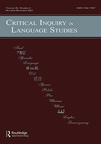 Cover image for Critical Inquiry in Language Studies, Volume 20, Issue 4, 2023