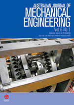 Cover image for Australian Journal of Mechanical Engineering, Volume 6, Issue 1, 2008