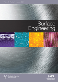 Cover image for Surface Engineering, Volume 39, Issue 1, 2023