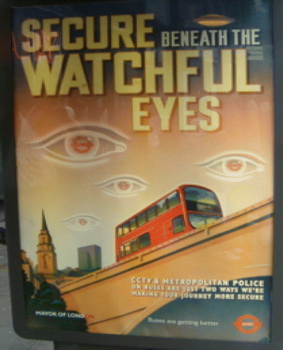 Figure 2 ‘Secure beneath the watchful eyes’ poster, 2002.